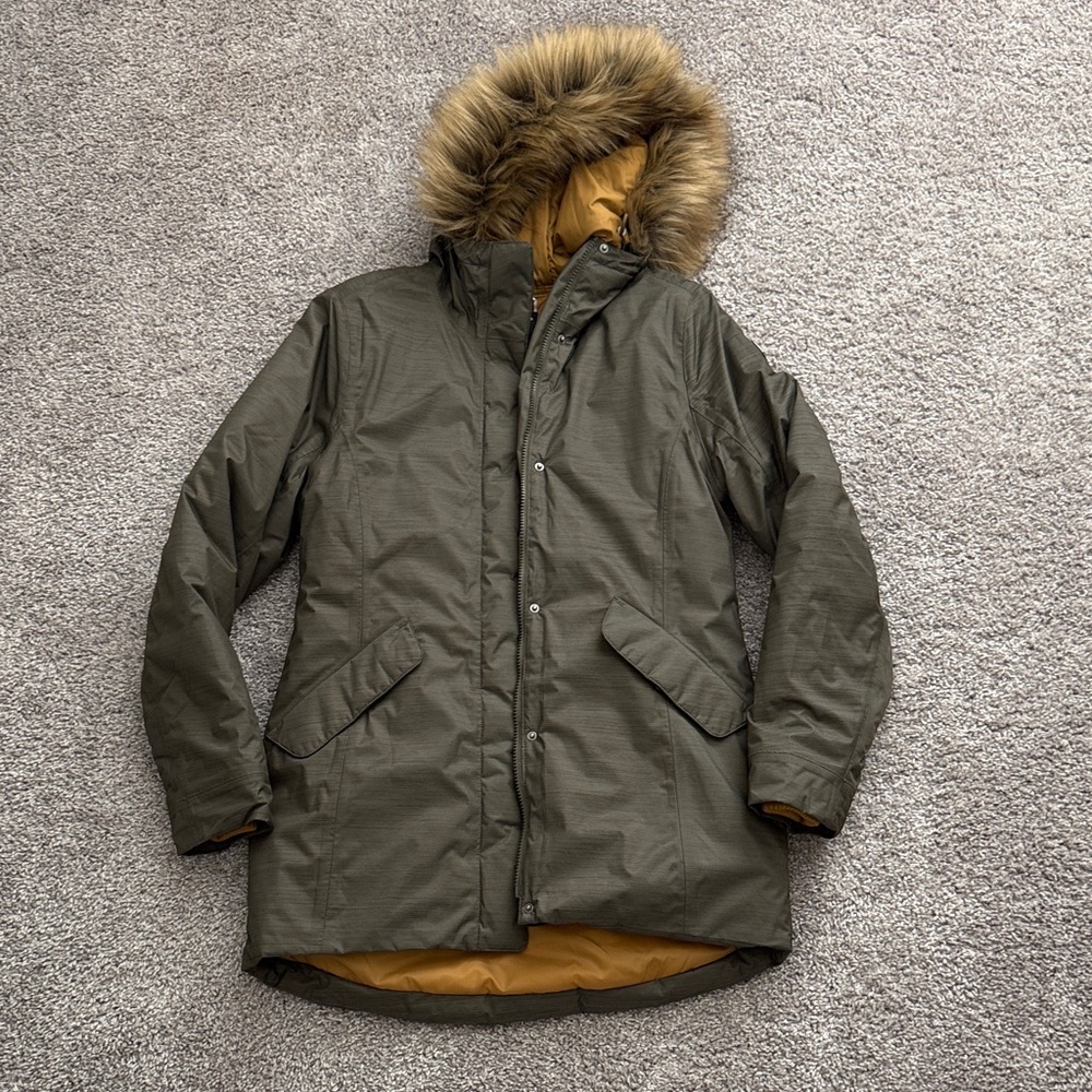 Helly Hansen Women’s Olive Green Parka Winter Coat Jacket - Size XS
